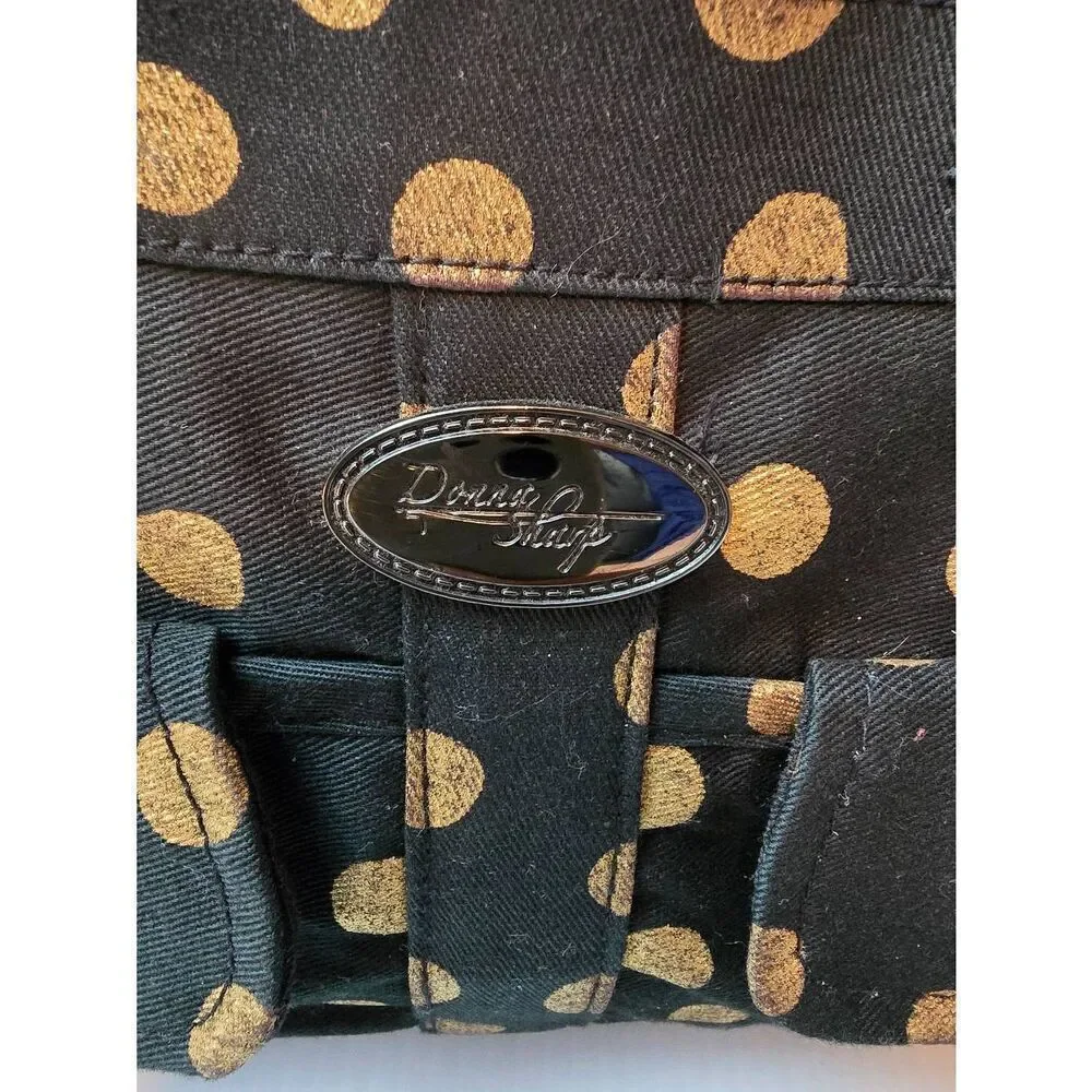Donna Sharp Handbag Black/Gold Dot
